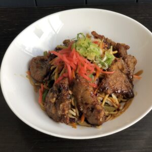 Beef yaki soba