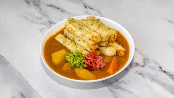 Deep Fried Halloumi Japanese Curry